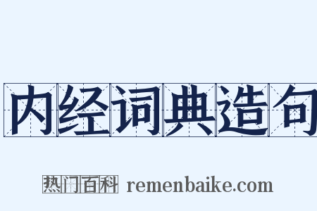 内经词典造句是什么意思的图片